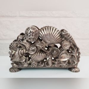 Godinger SilverPlate Napkin/Note Holder, Vintage, pre-owned